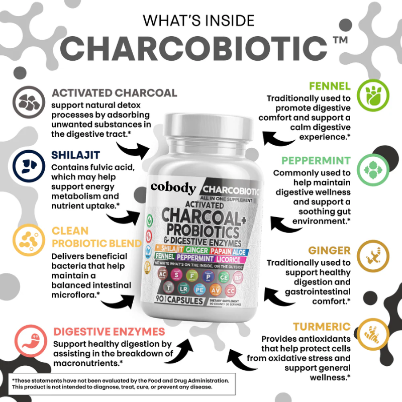 Cobody Activated Charcoal+ Capsules
